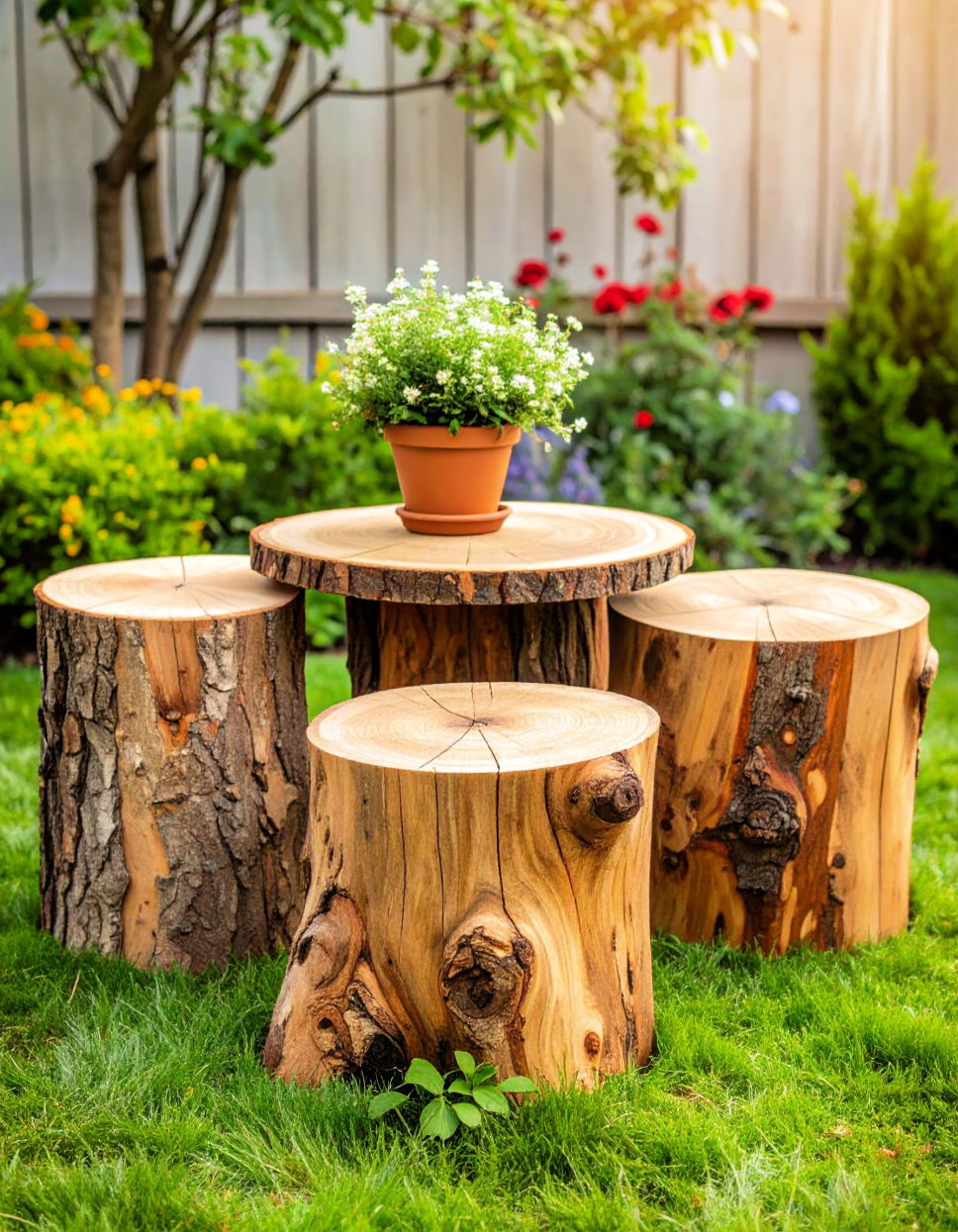 Tree Stump Seating