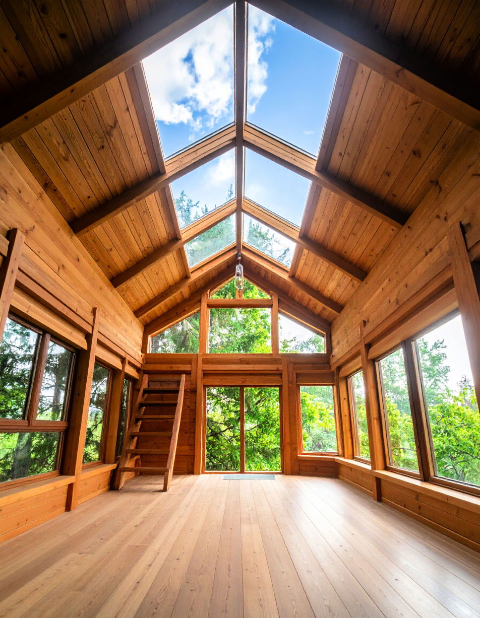 Treehouse with a Skylight Tree House Ideas