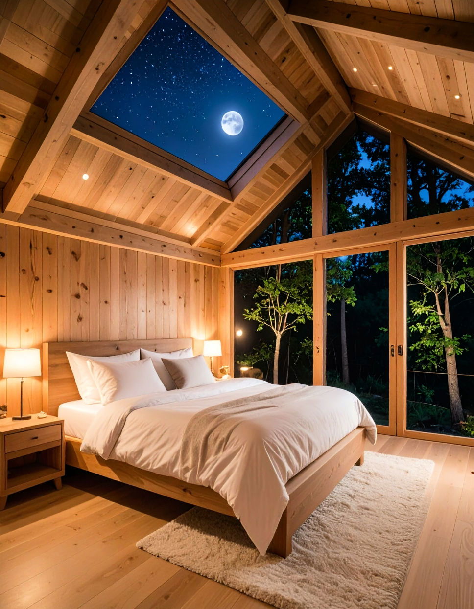 Treehouse with a Skylight for Stargazing Tree House Ideas