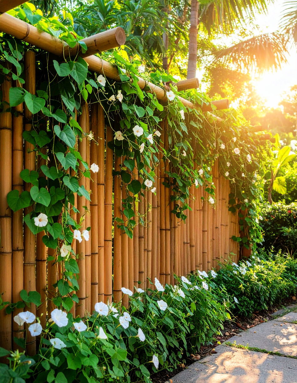 Tropical Bamboo Trellis