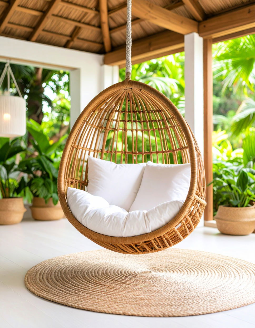 Tropical Hanging Chairs for a Cozy Retreat Tropical Bedroom Ideas
