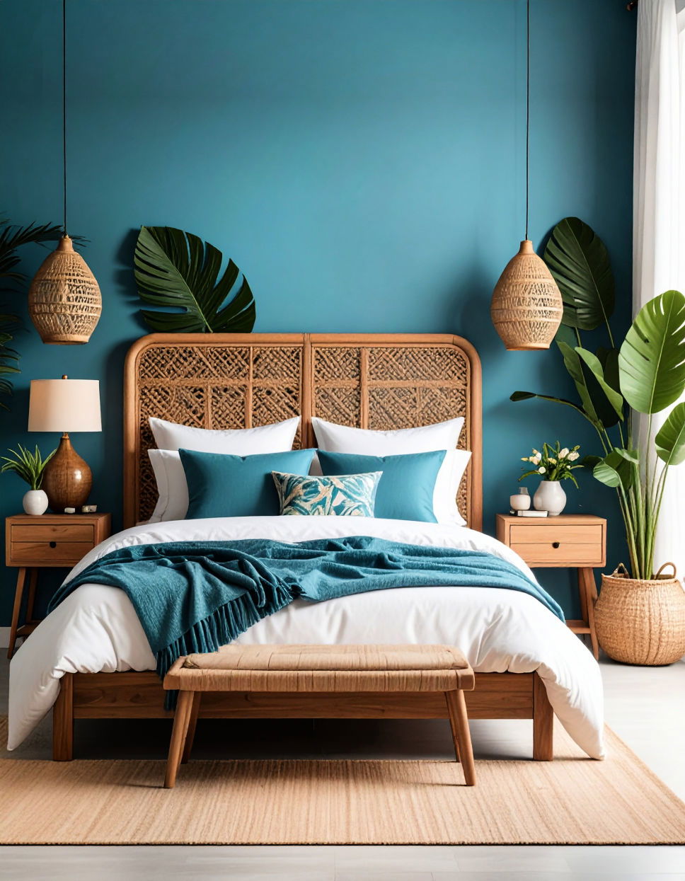 Tropical Themed Headboards for a Bold Focal Point Tropical Bedroom Ideas