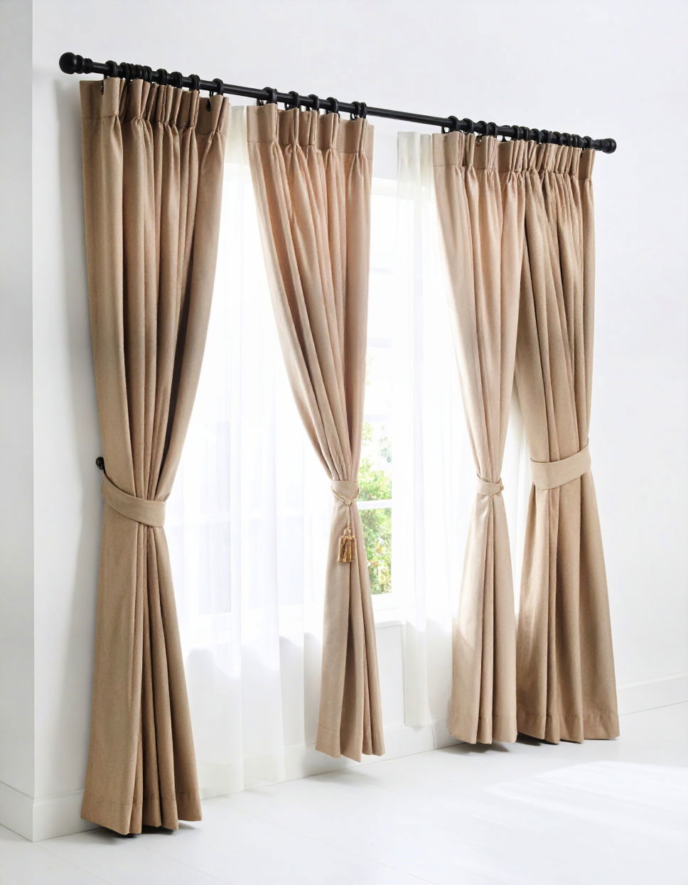 Try Double Curtain Rods for Maximum Versatility