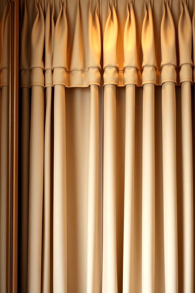 Try a Curtain with a Pleated Design for Added Elegance - 25 closet curtain ideas