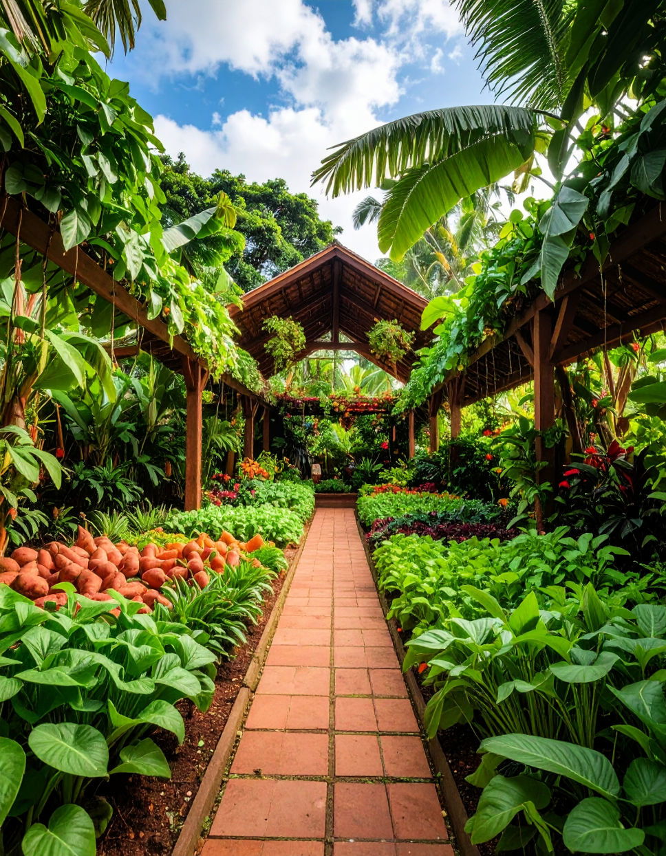 Try a Tropical Garden with Edible Plants Tropical Garden Ideas