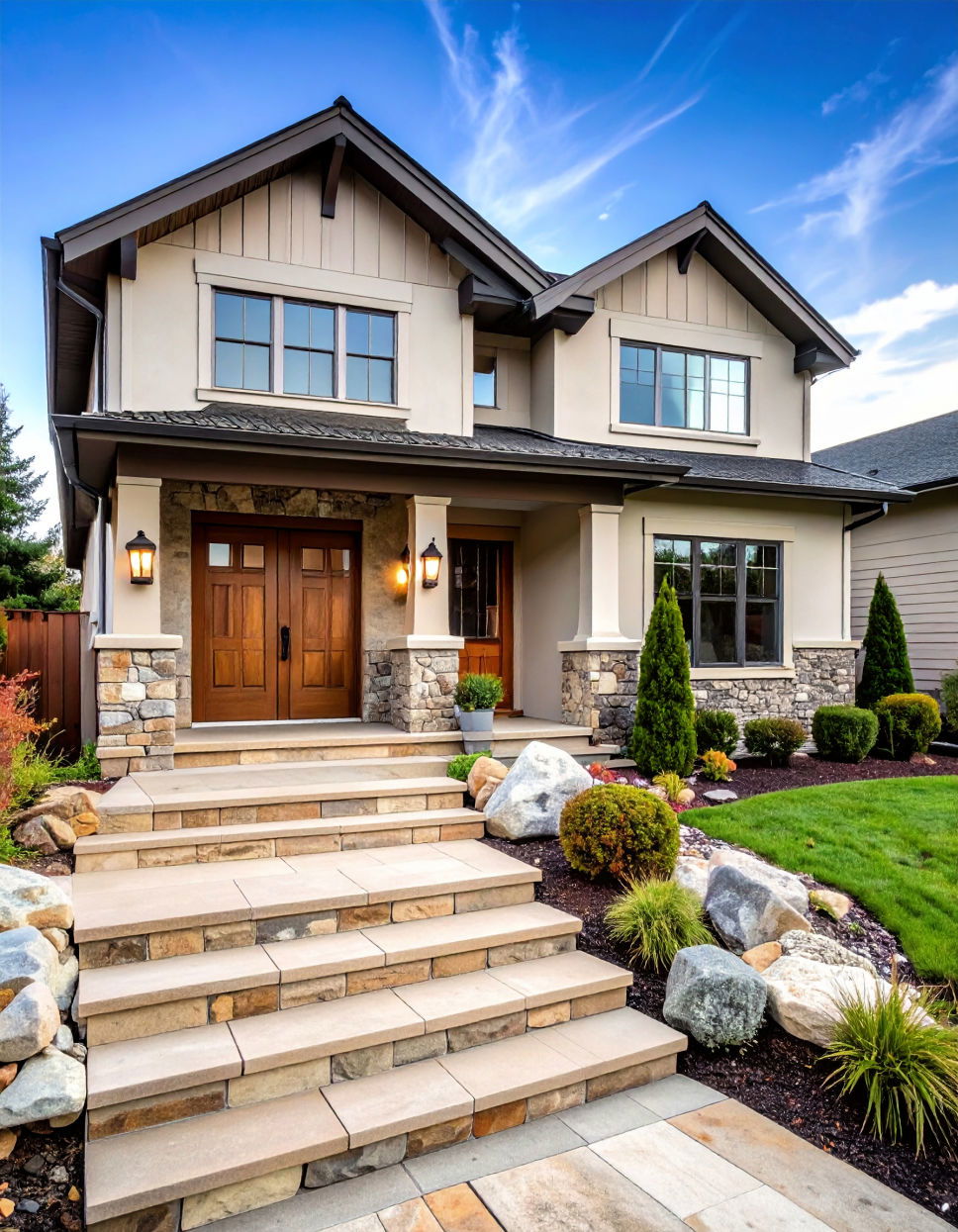 Tumbled Stone for Softened and Aged Appearance Types of Exterior House Stone