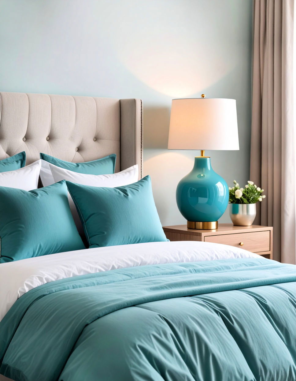 Turquoise Lamps and Lighting Fixtures Turquoise Bedroom Ideas