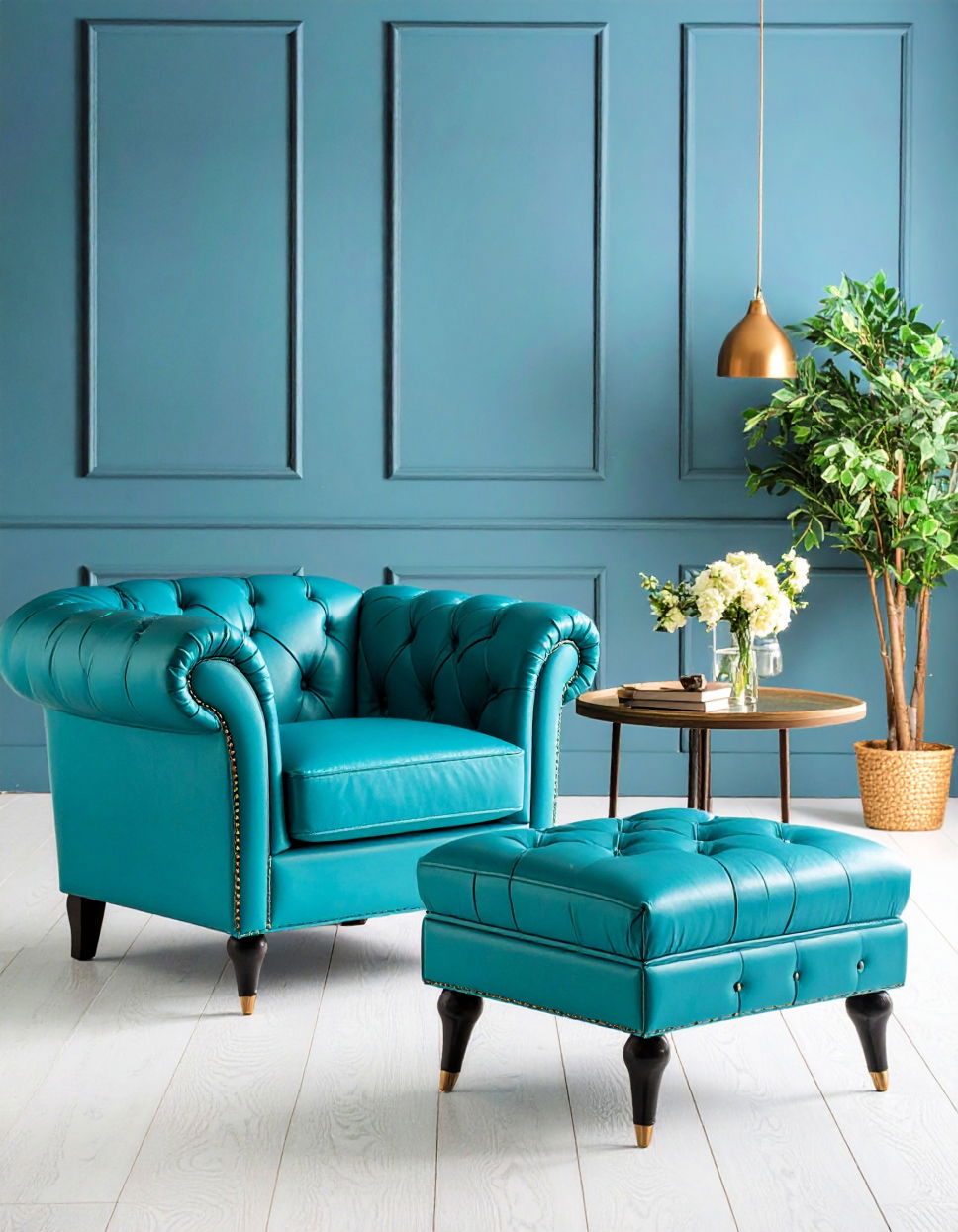 Turquoise Leather Accents Turquoise Living Room Ideas