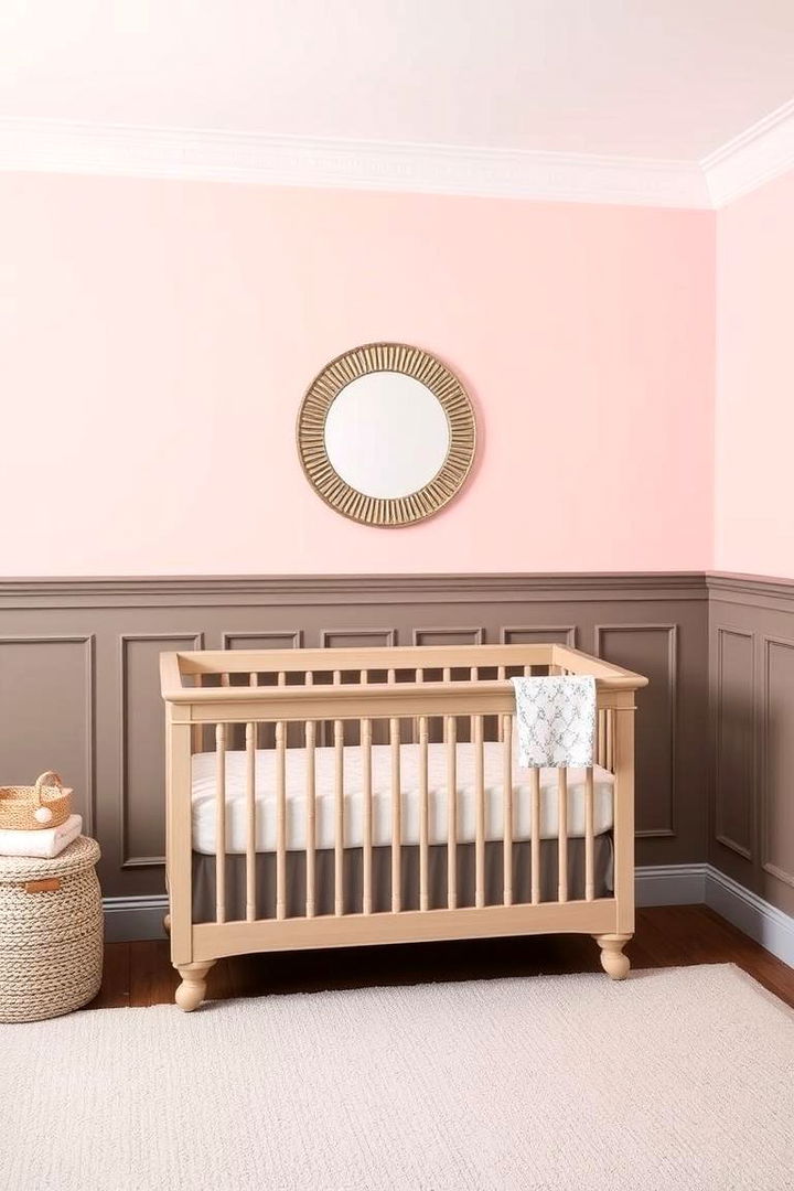 Two Tone Wainscoting for Added Depth - 25 Wainscoting Nursery Ideas