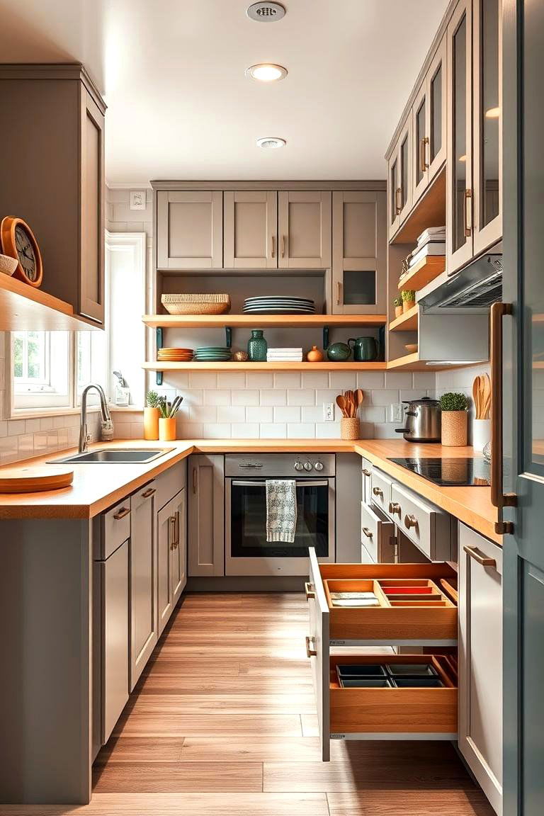 Under Cabinet Drawer Systems - 25 Tiny House Storage Ideas