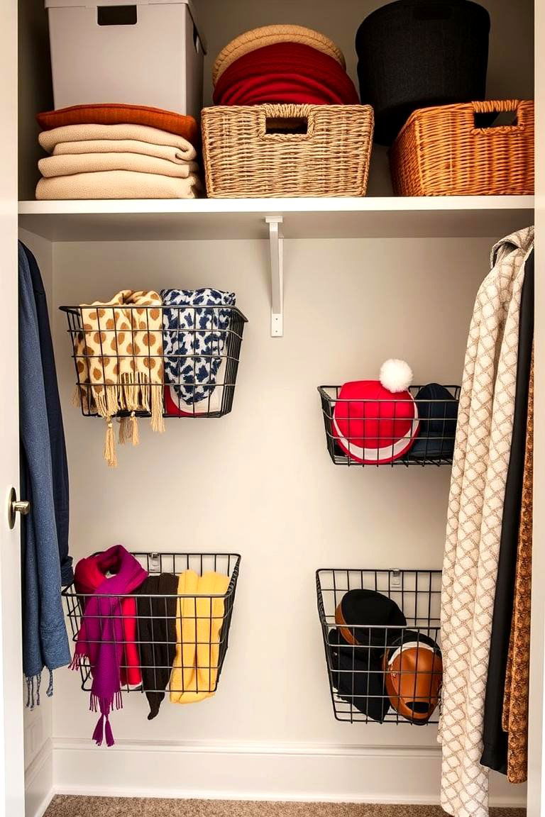 Under Shelf Baskets for Tidy Organization - 25 Closet Shelving Ideas