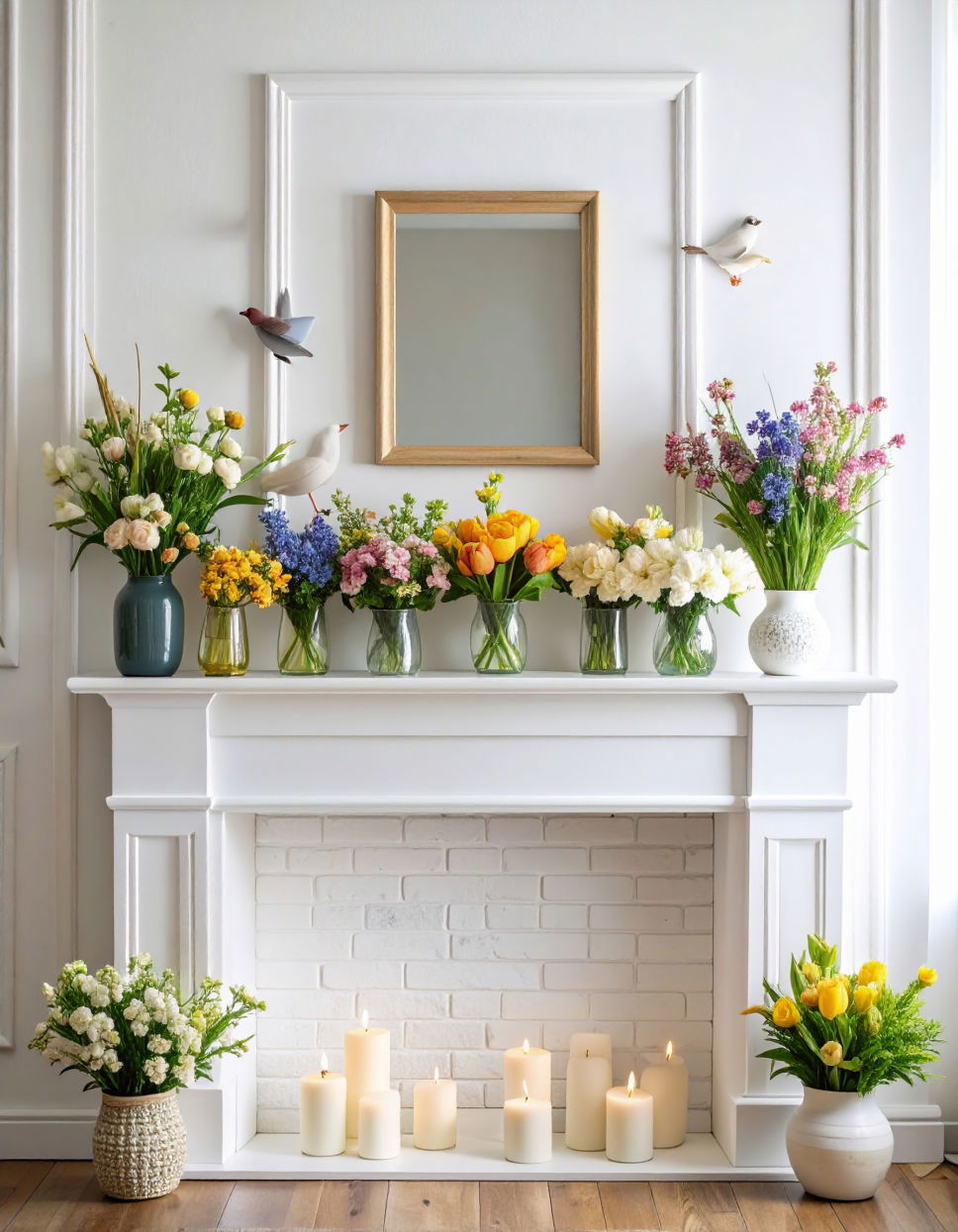 Updating Your Mantel with Seasonal Vignettes