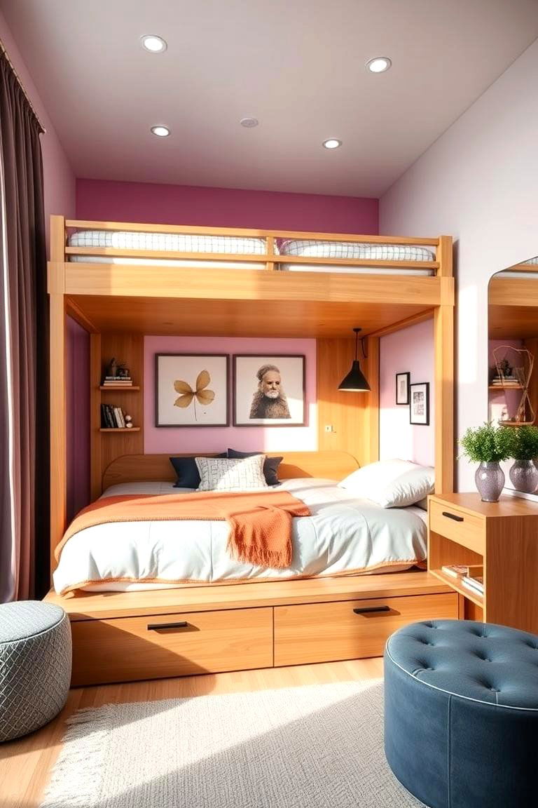 Uplift Bed for a Cozy Loft - 25 Unique Bed Design Ideas