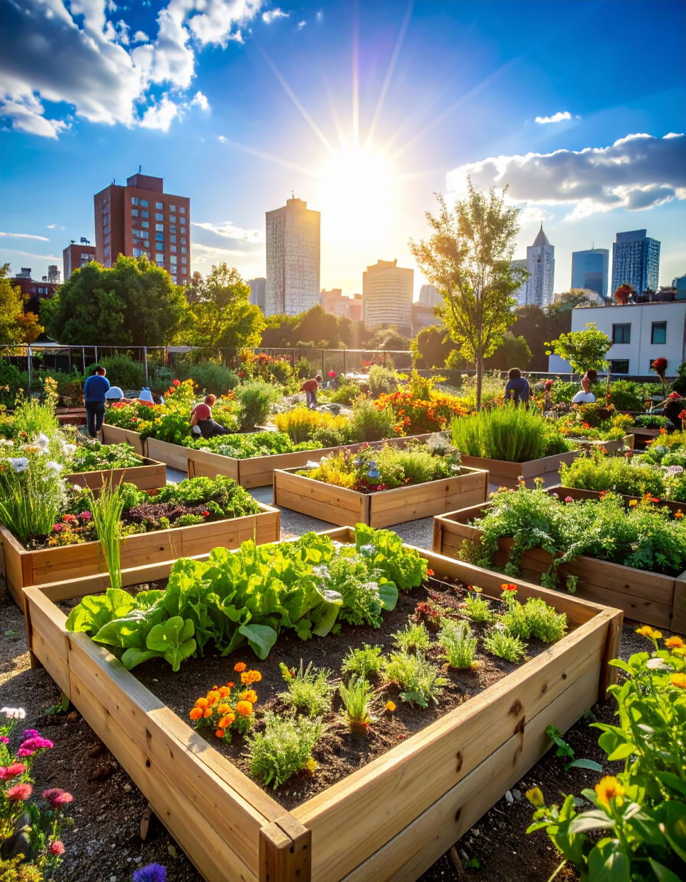 Urban Community Gardens for Shared Spaces