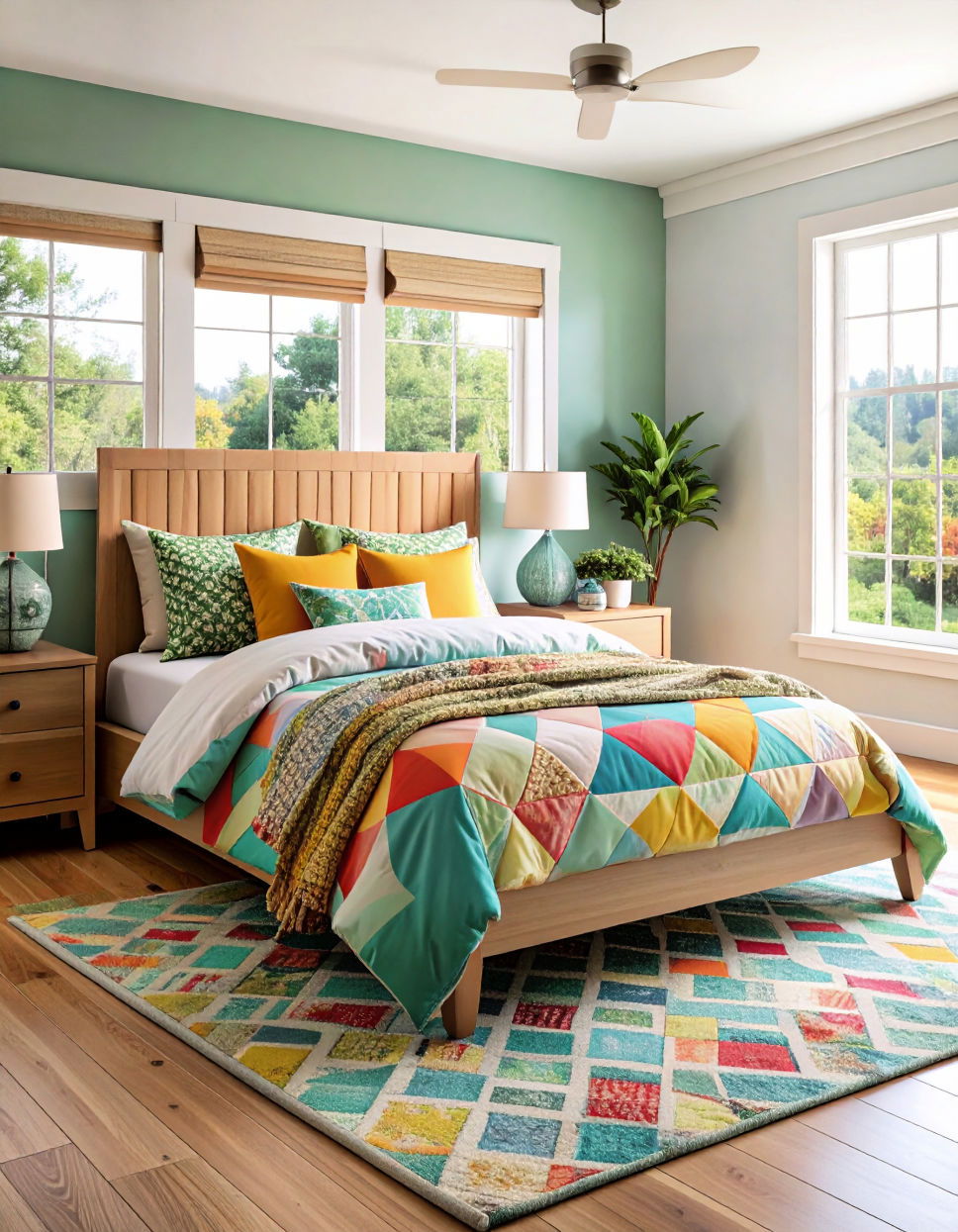 Use Bold Patterned Bedding Tween Bedroom Ideas