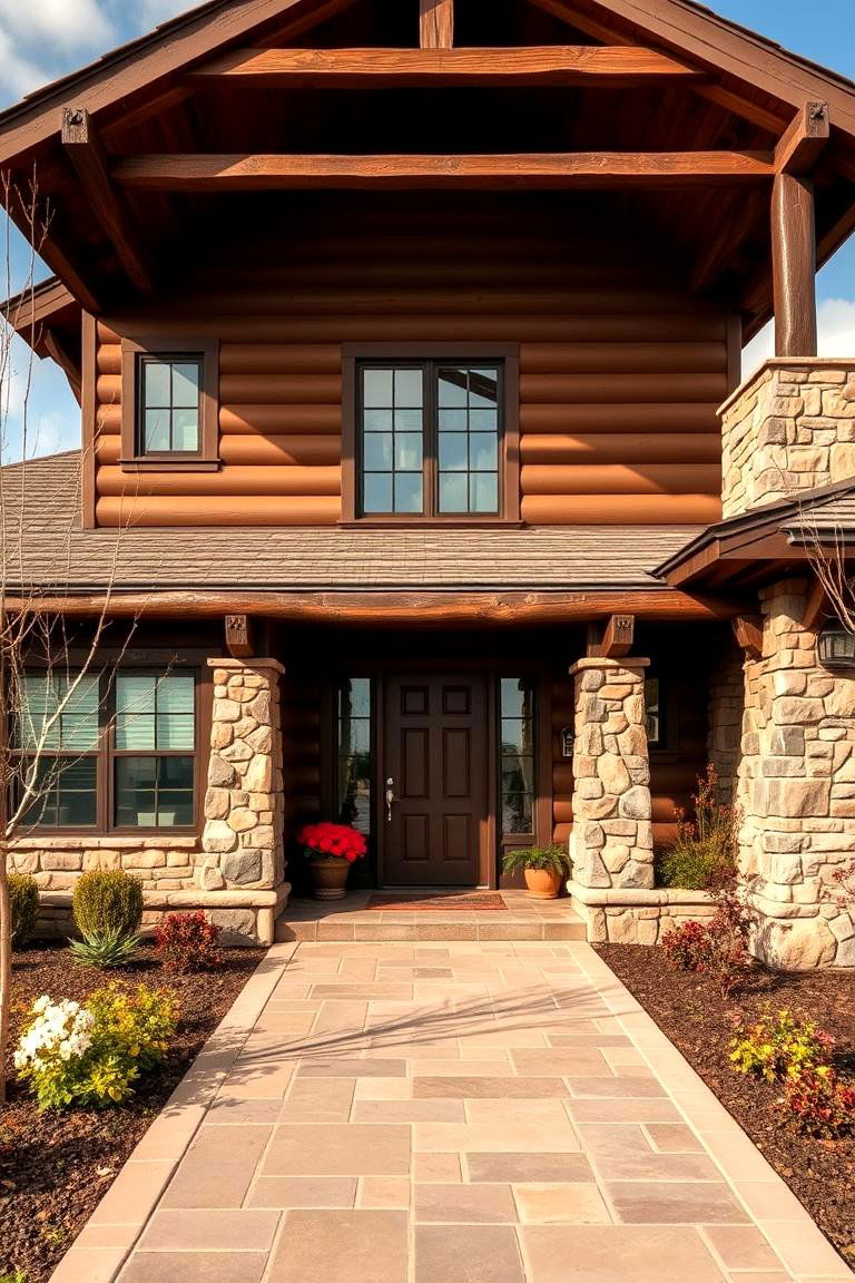 Use Chocolate Brown for a Rustic Ranch Style - 25 Chocolate Brown House Exterior Design Ideas