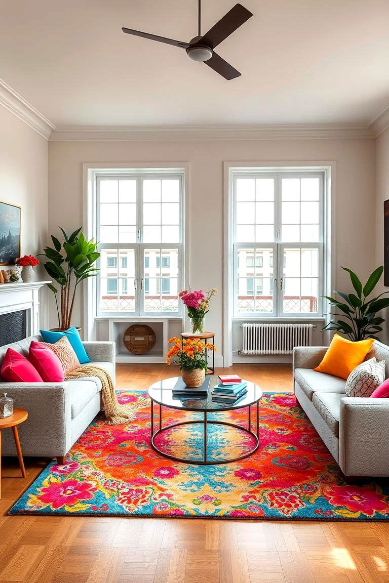 Use Colorful Accents to Inject Personality - 25 Townhouse Interior Design Ideas