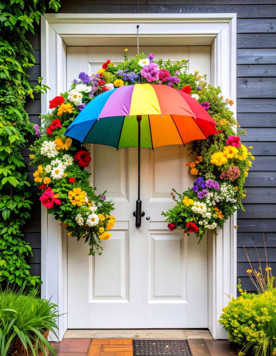 Use Colorful Umbrella Decor