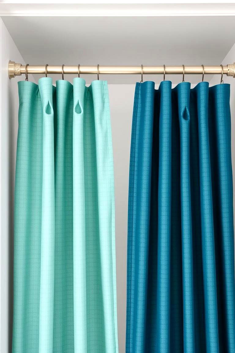 Use Curtain Panels with Hooks for Flexibility - 25 closet curtain ideas