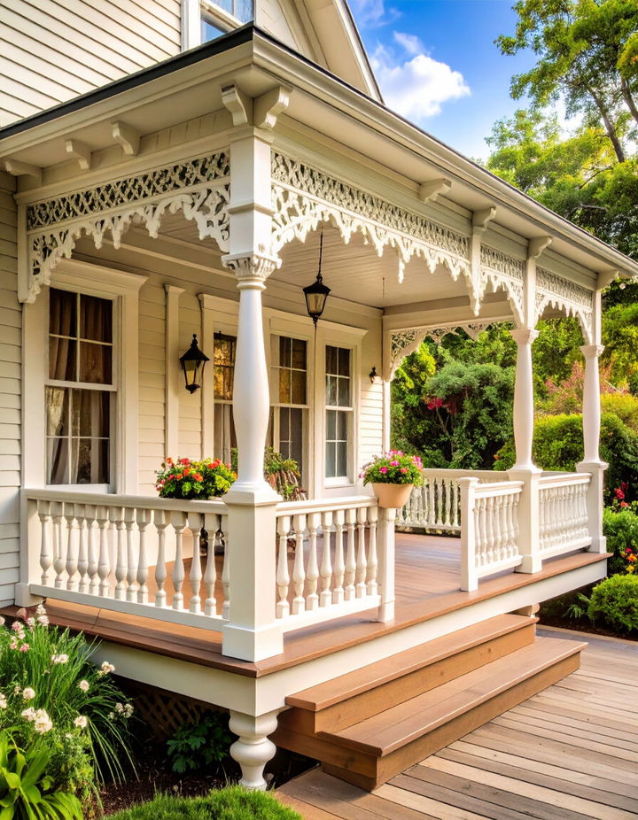 Use Decorative Trim and Molding Victorian Porch Ideas