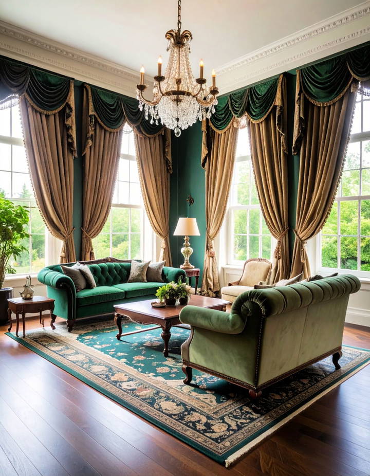Use Elegant Draperies Victorian Living Room Ideas