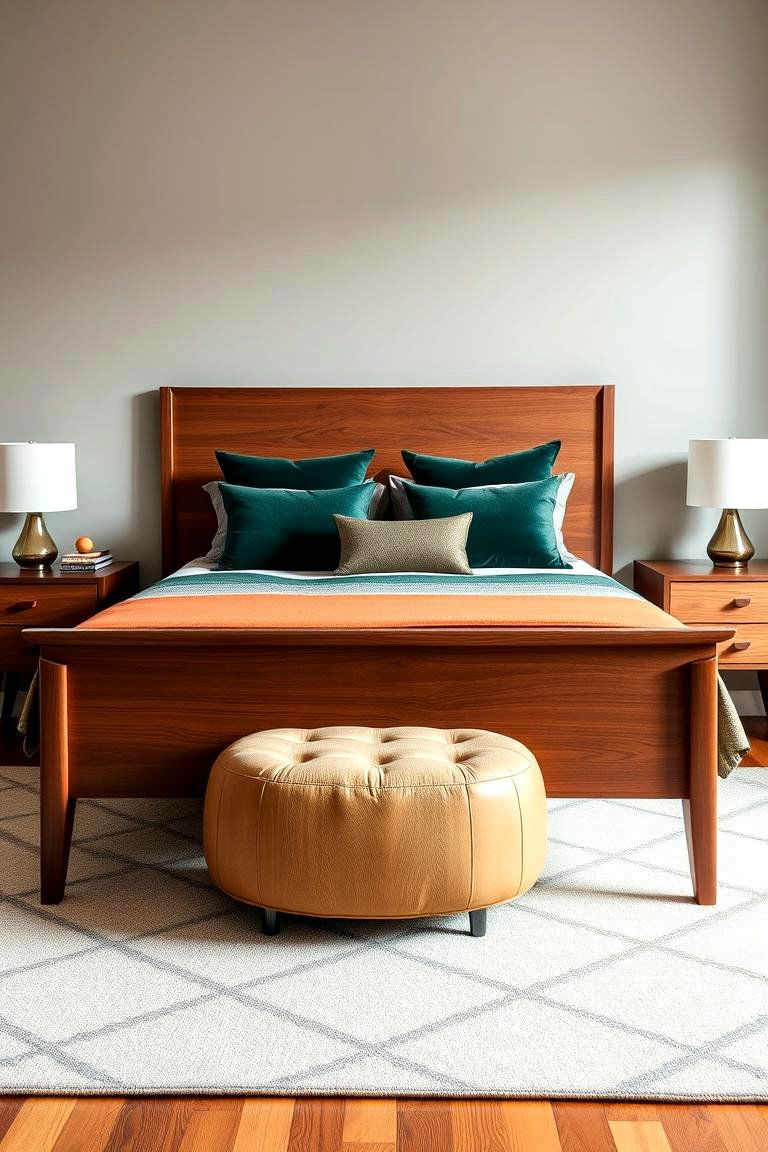 Use Forest Green in a Mid Century Modern Bedroom - 25 Forest Green Bedroom Ideas