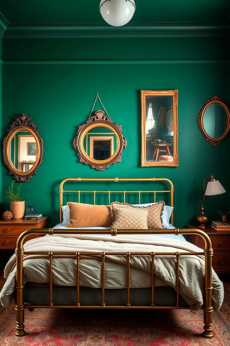 Use Forest Green to Create a Vintage Look - 25 Forest Green Bedroom Ideas
