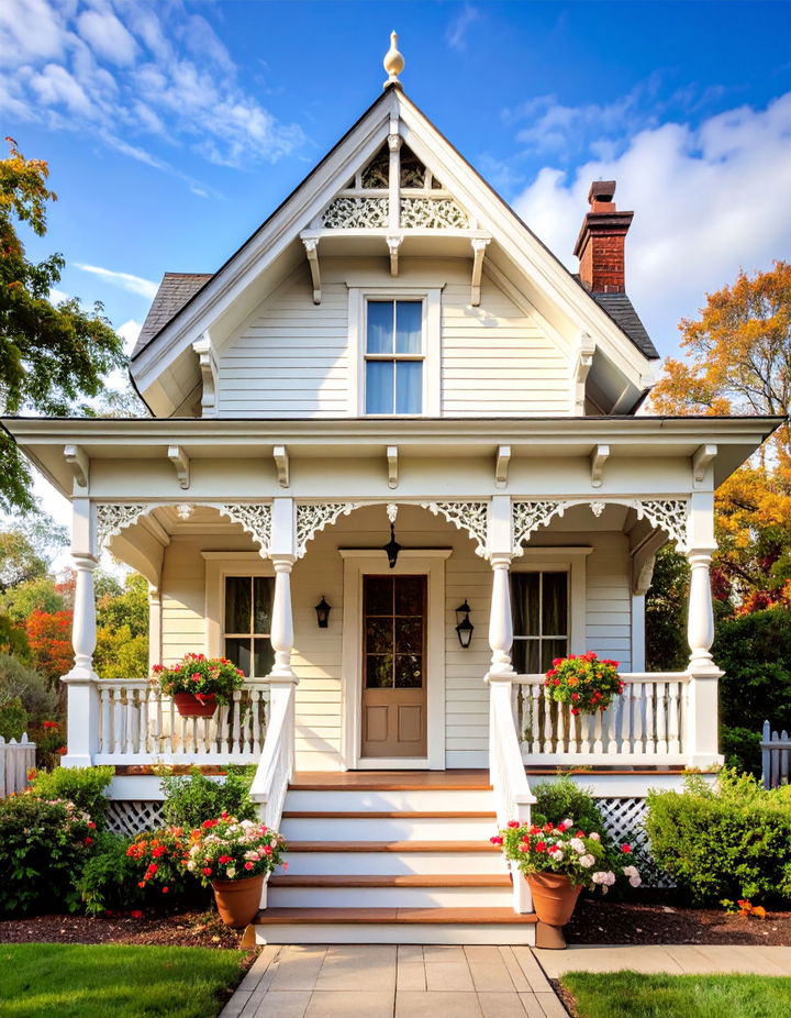 Use Gable Ends for Visual Appeal Victorian Porch Ideas