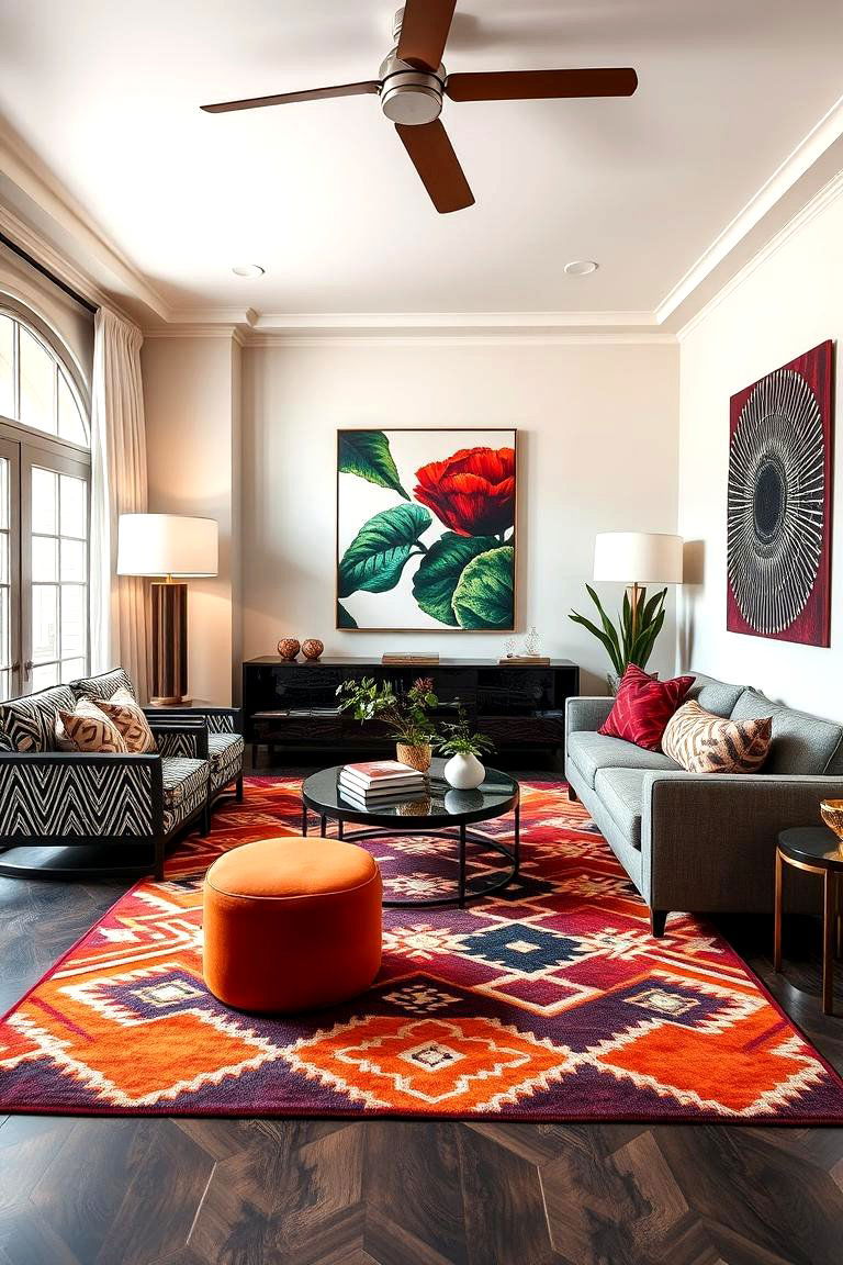 Use Geometric Patterns for a Modern Twist - 25 California Room Design Ideas