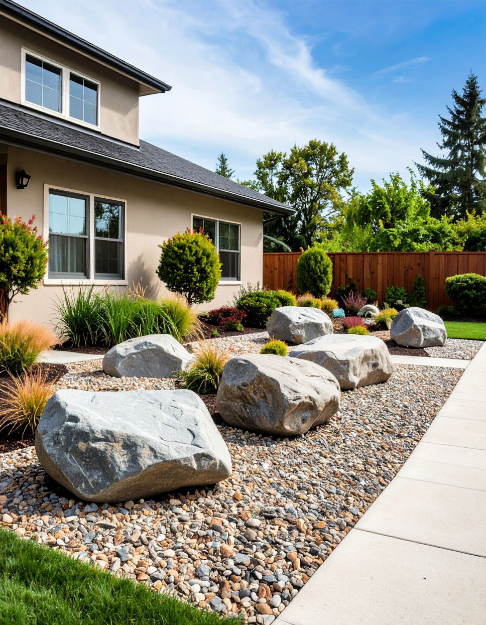 Use Large Boulders as Focal Points