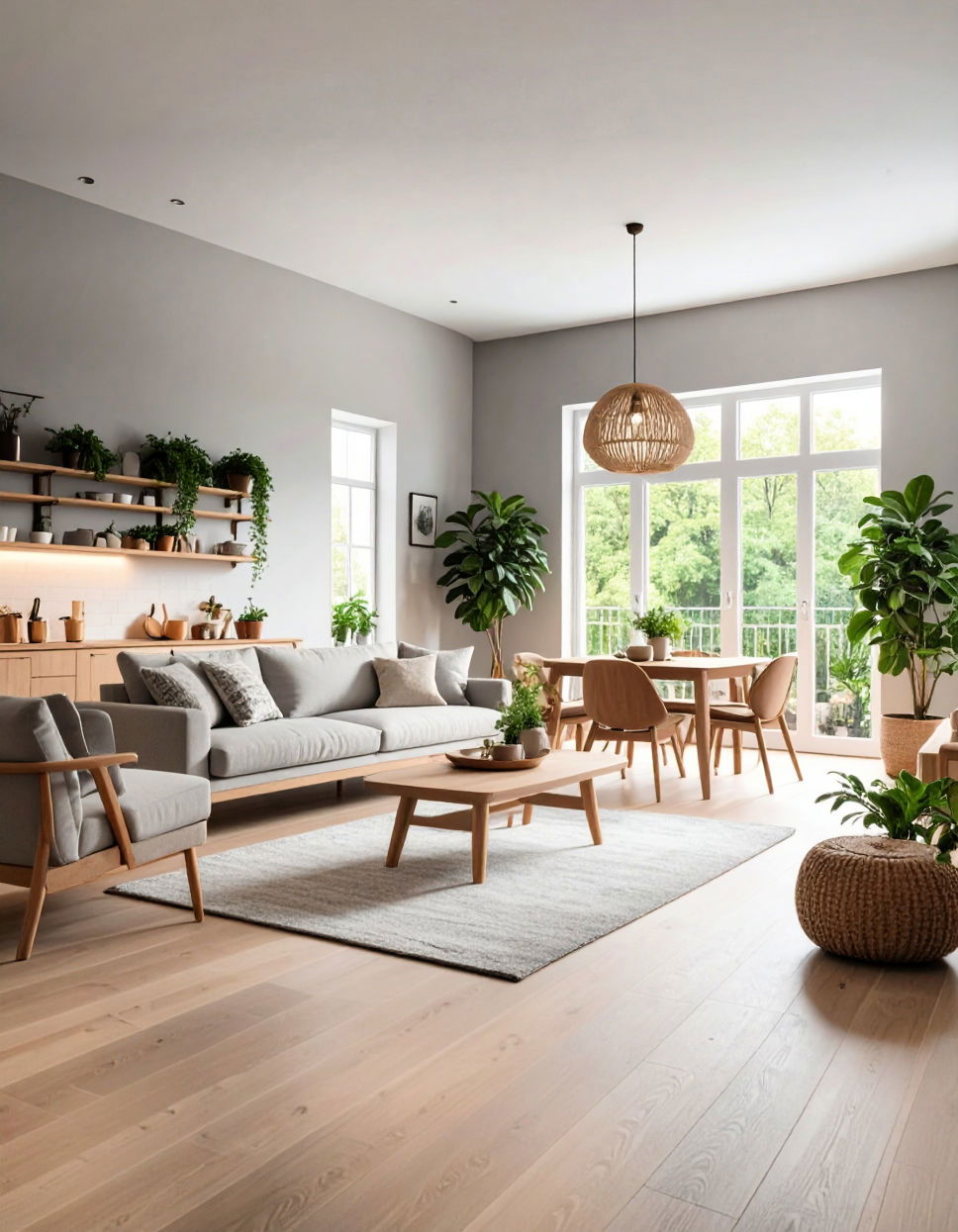 Use Light Neutral Colors for a Spacious Feel Townhouse Interior Design Ideas