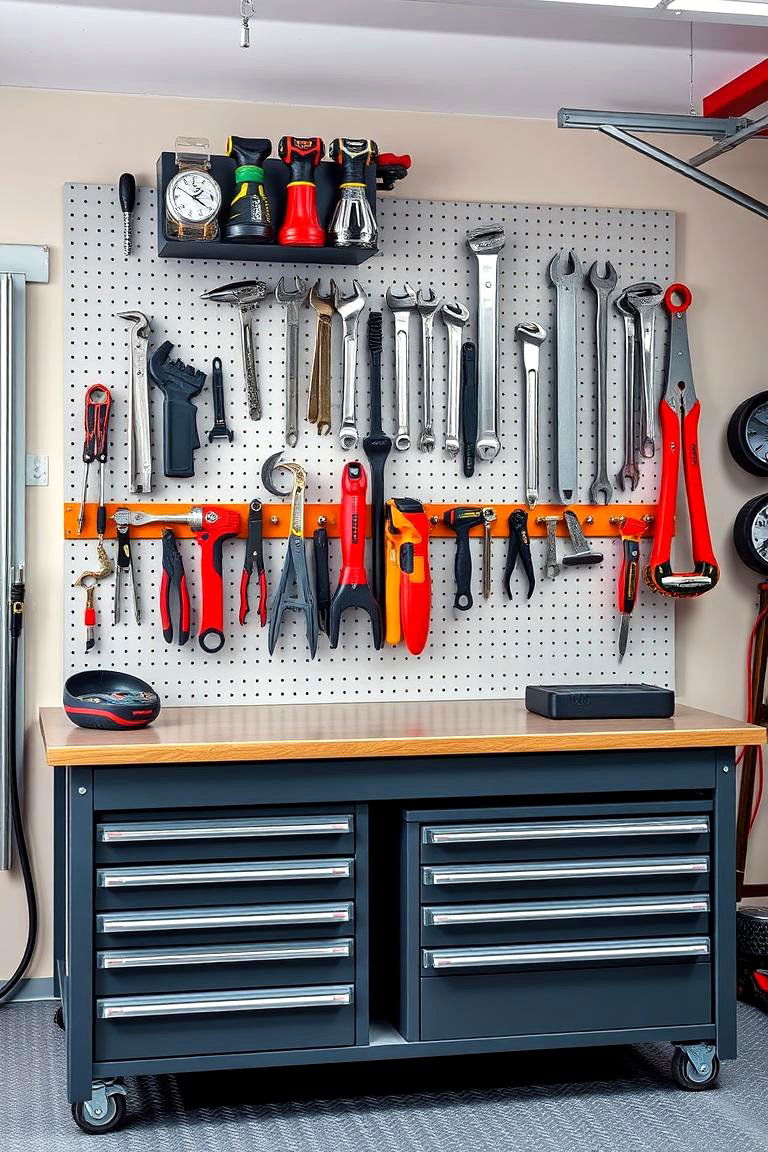 Use Magnetic Tool Holders - 25 Garage Storage Ideas