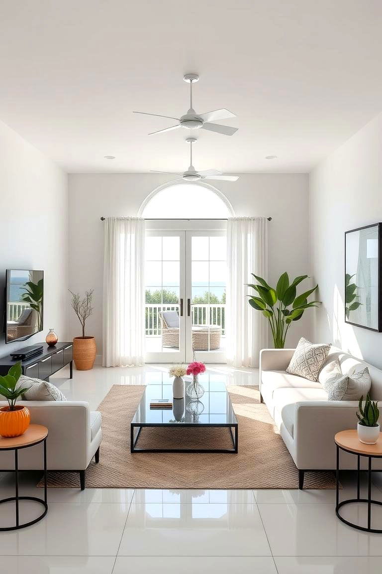 Use Minimalist Design for a Clean Modern Look - 25 Florida Room Ideas