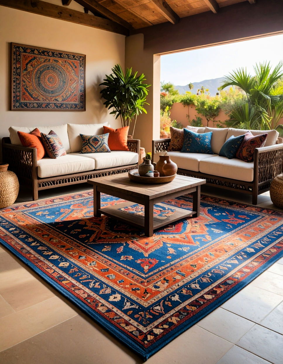 Use Outdoor Rugs to Define the Space