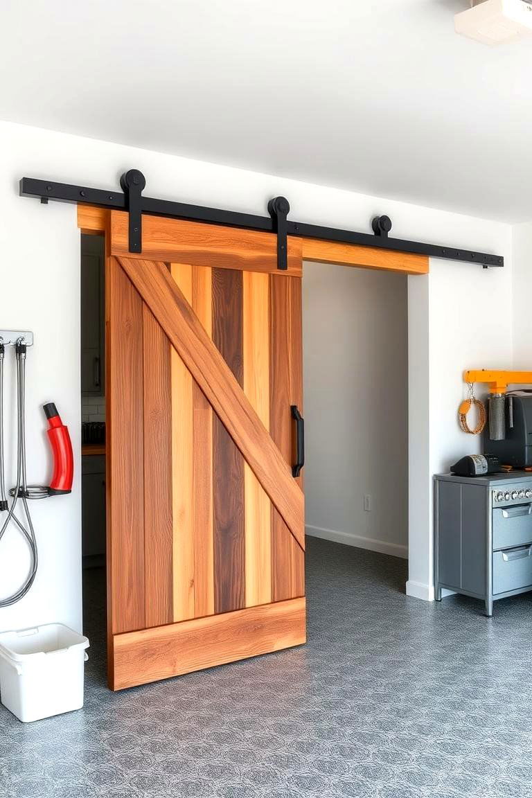 Use Sliding Barn Doors - 25 Garage Decor Ideas