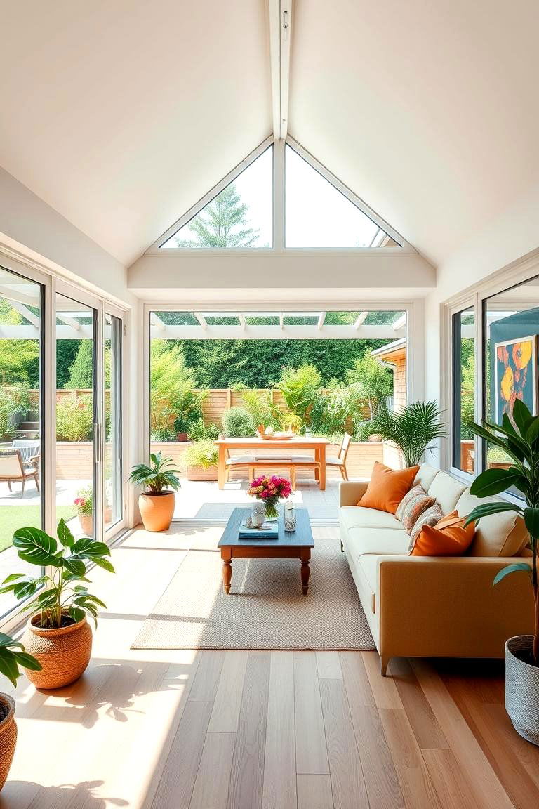 Use Sliding Glass Doors for Seamless Outdoor Connection - 25 Garden Room Ideas