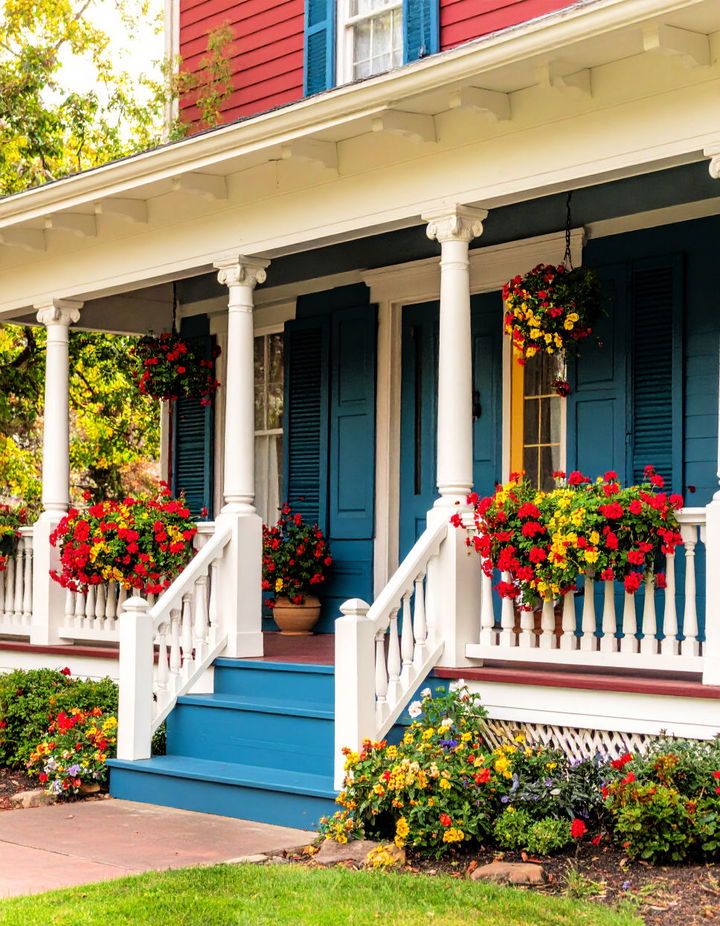 Use a Classic Color Scheme Victorian Porch Ideas