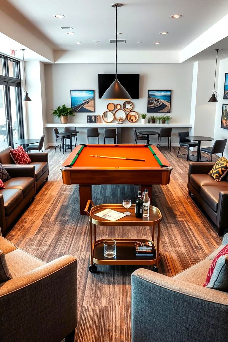 Use a Pool Table as a Social Anchor - 25 Pool Table Room Ideas