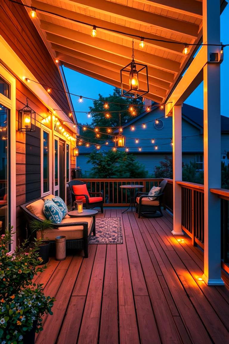 Using Deck Lighting to Create Ambience - 25 Deck Steps Ideas