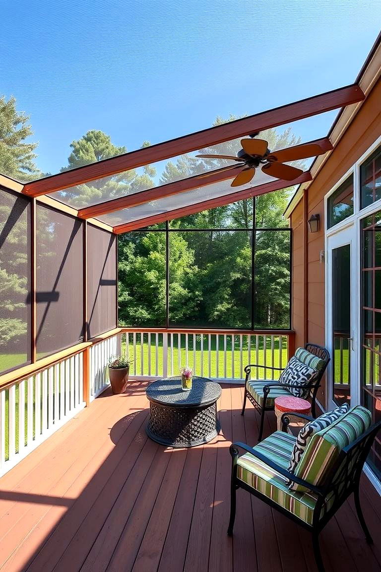 Using Deck Screens to Keep Pests Away - 25 Deck Steps Ideas