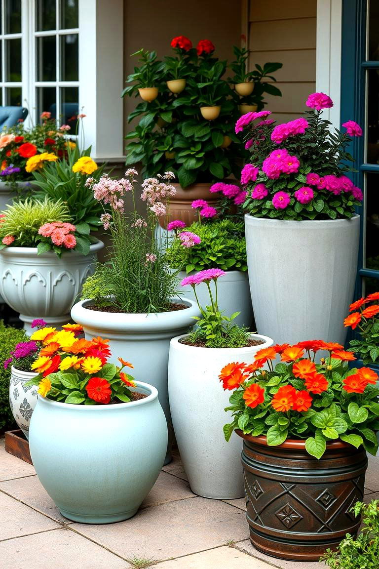 Using Decorative Pots and Planters for Versatility - 25 Landscaping Ideas