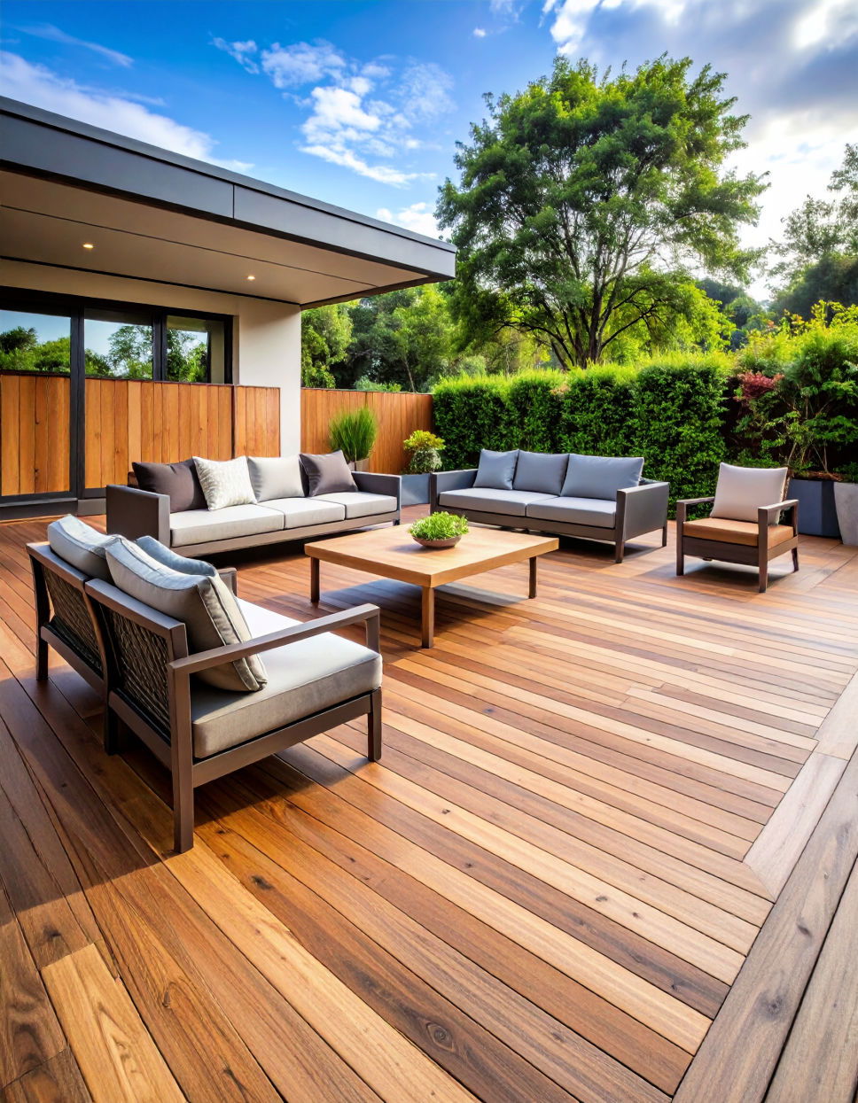 Using Different Decking Patterns for Visual Interest