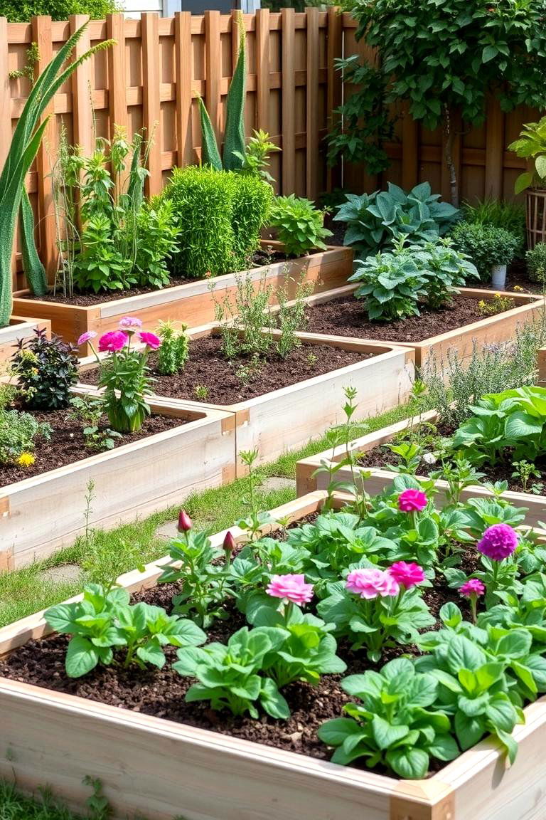 Using Raised Garden Beds - 25 Low Maintenance Garden Border Ideas