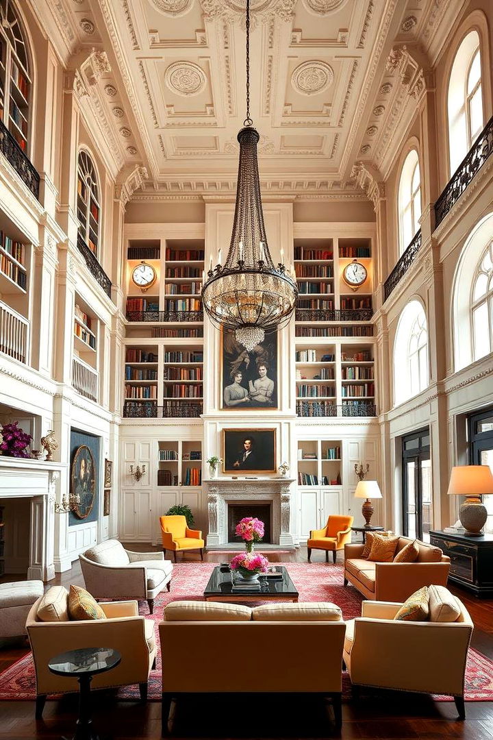 Utilize High Ceilings - 25 Victorian Living Room Ideas