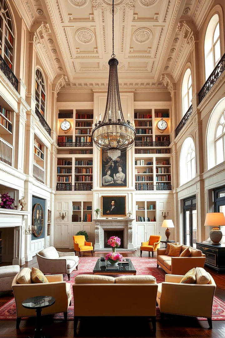 Utilize High Ceilings - 25 Victorian Living Room Ideas