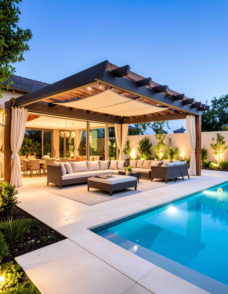 Utilize Stylish Pergolas with Retractable Canopies