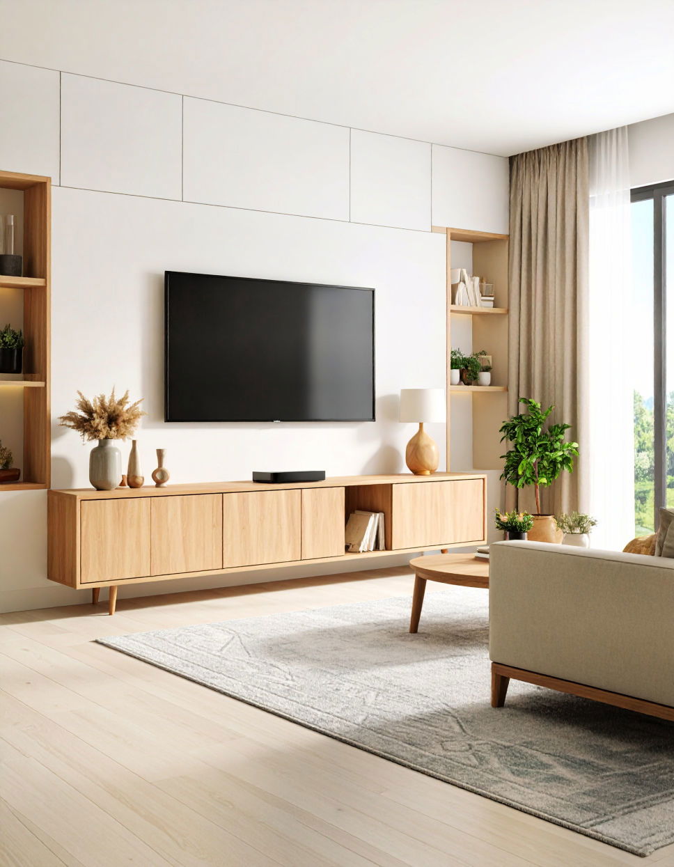 Utilize a Floating Entertainment Console