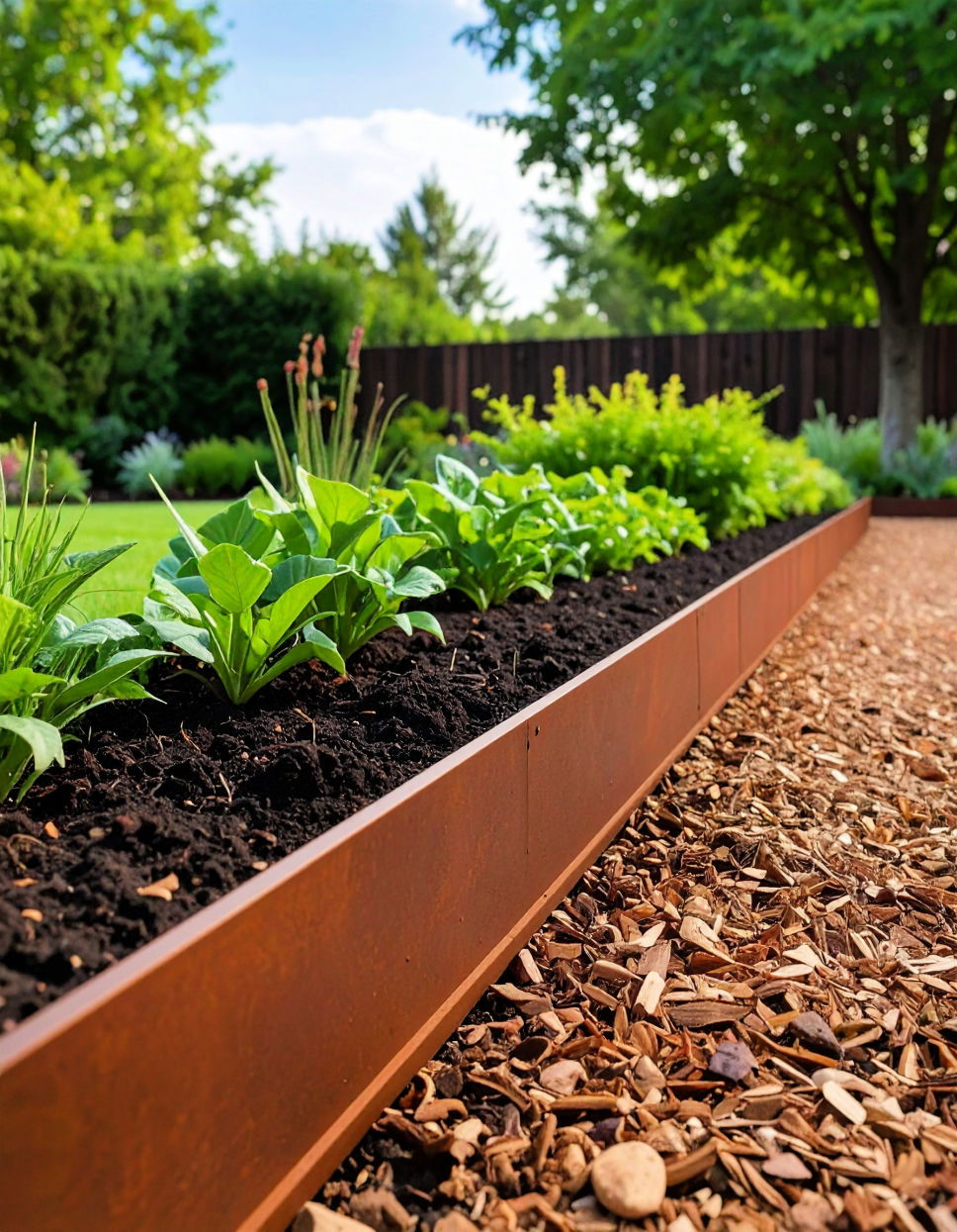 Utilizing Corten Steel Edging