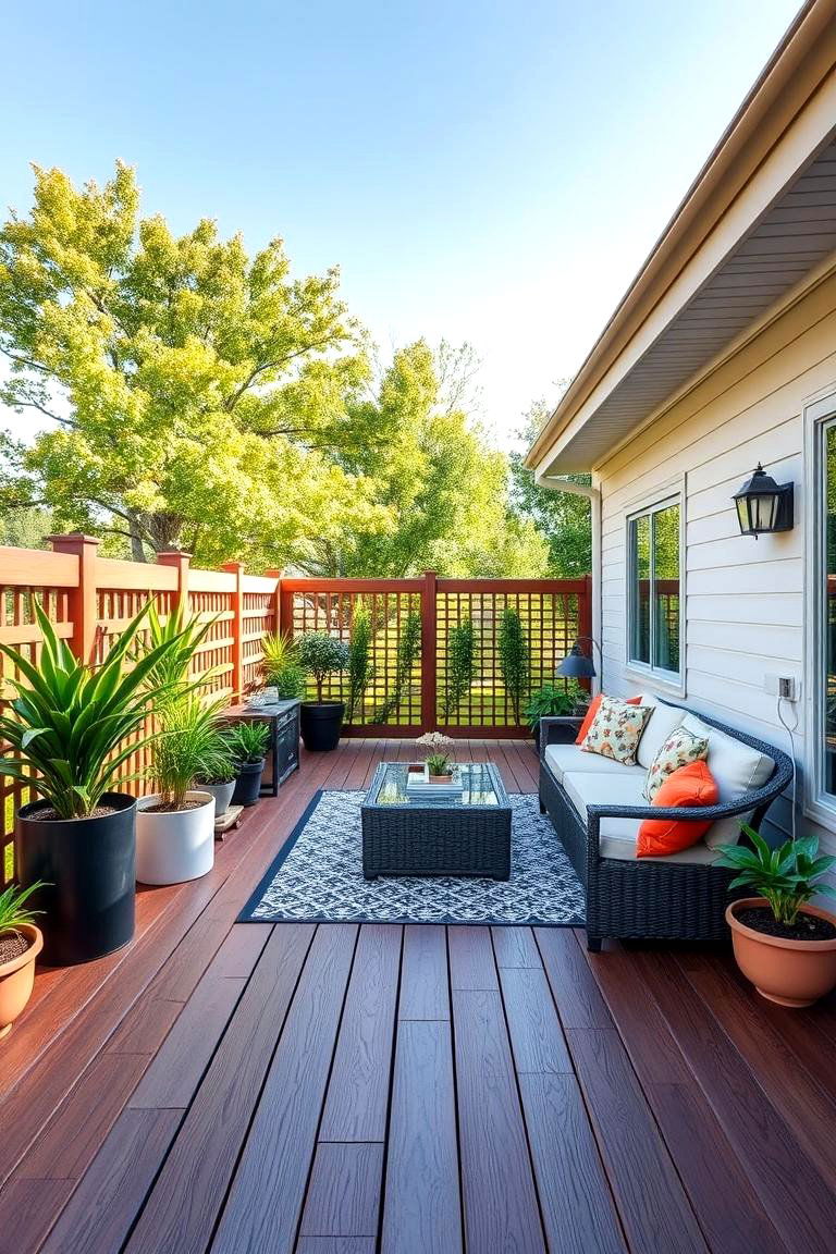 Utilizing Deck Dividers for Defined Zones - 25 Large Deck Ideas