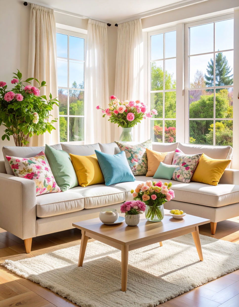 Utilizing Decorative Pillows for a Pop of Color